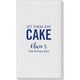 Let Them Eat Cake Linen Like Guest Towels Image 2 of 2